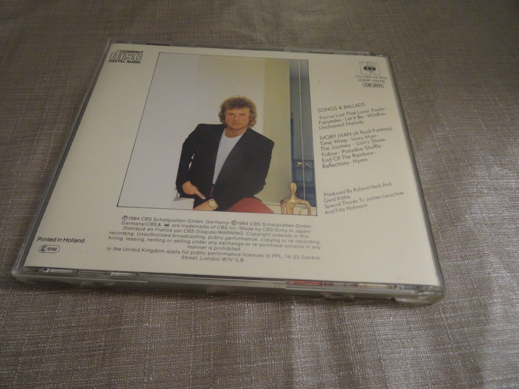 CDs: Peter Hofmann - Ivory Man - Songs & Ballads CD – D'occasion à Olten par Disc-Ausverkauf 1