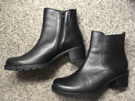 Gabor Damen Stiefelette Boots gefüttert, Leder schwarz Gr 39