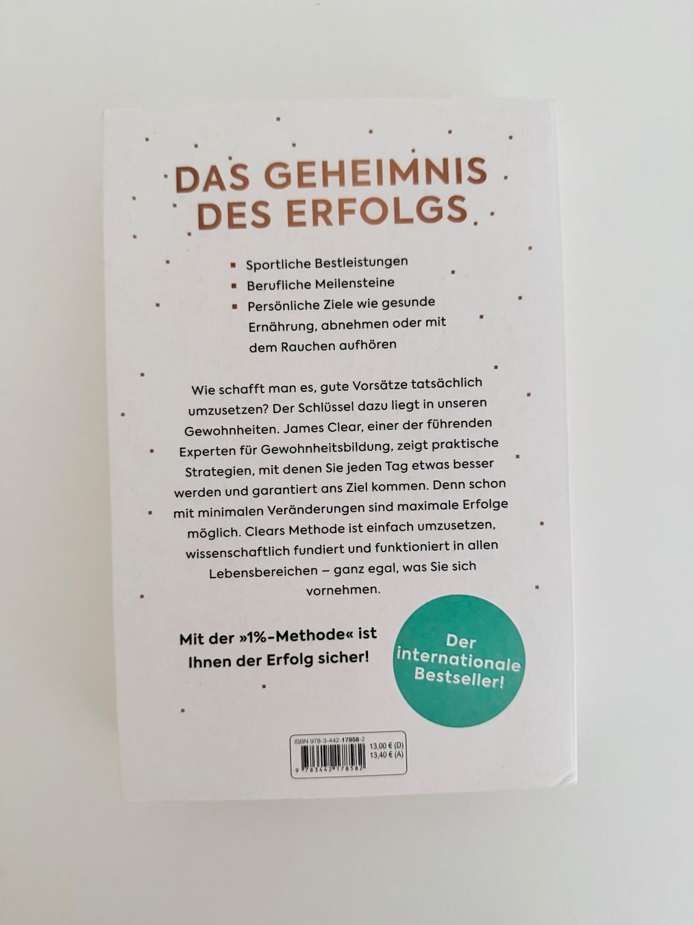 Livres: Buch Die 1% Methode James Clear neuwertig – D'occasion à Luzern par mani032 1