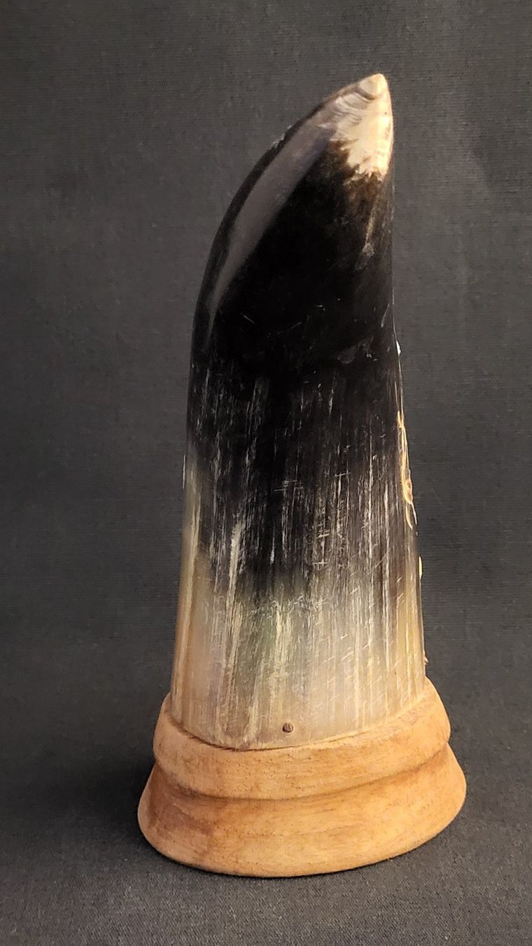 Statuette: Horn mit Drachen-Schnitzerei – Usato da Basel venduto da spinne02 3