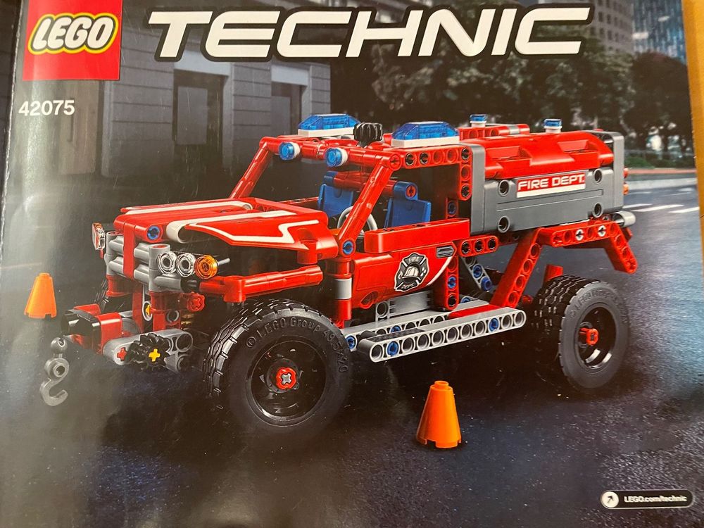 LEGO: Rotes Feuerwehr Fahrzeug Lego Technik | Kaufen auf Ricardo