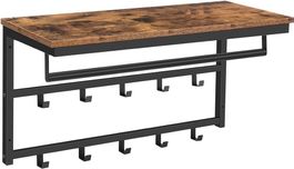 Wandgarderobe mit 10 Haken und Ablage VALORIS