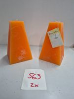 563 Posten Raureif Pyramiden-Kerze/n 100x100x180 aus Liq