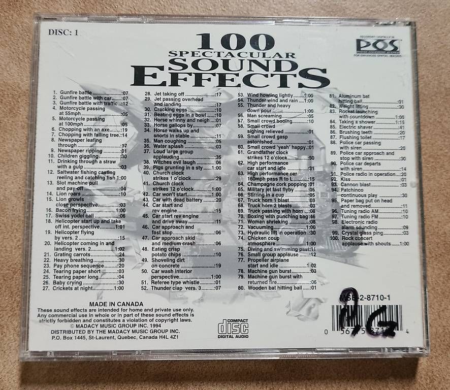 CD: 9 CDs: Sound Effekten – Usato da Höri venduto da Makumba2 3