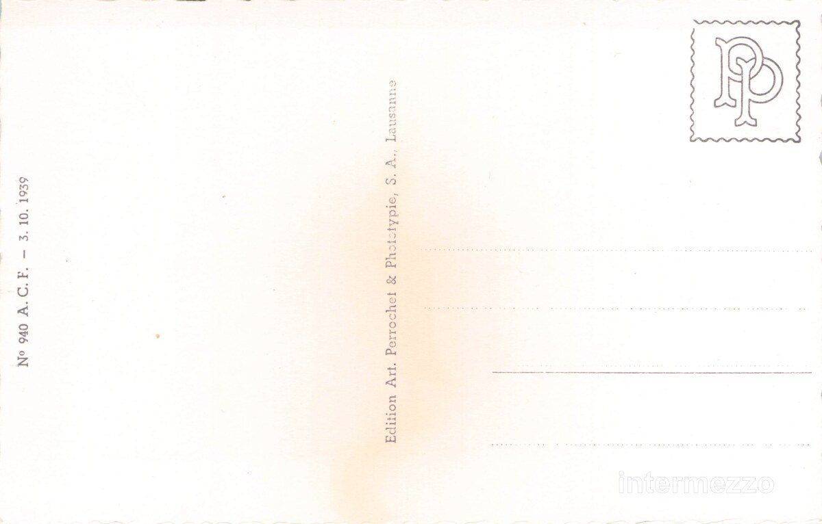 Ansichtskarten: Bulle FR // 1939 vue générale Generalansicht – Gebraucht aus Basel von intermezzo12 1