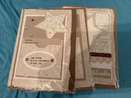 Weihnachtskarten Set 3 Stück handgemacht Grusskarten Neu