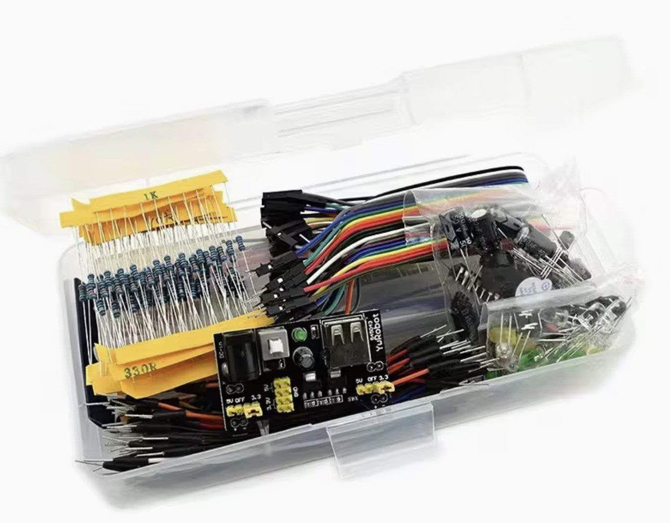 Componenti elettronici: Electronic Component Starter Kit Wire Breadboard LED Buzzers – Nuovo e nell'imballaggio originale da Horw venduto da Arta20000