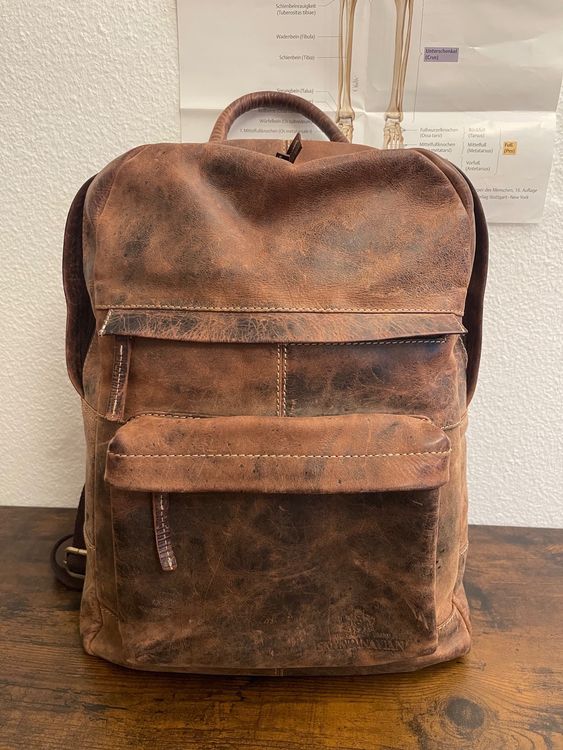 Hochwertiger Lederrucksack unisex The Scandinavian Brand (Gebraucht) in ...