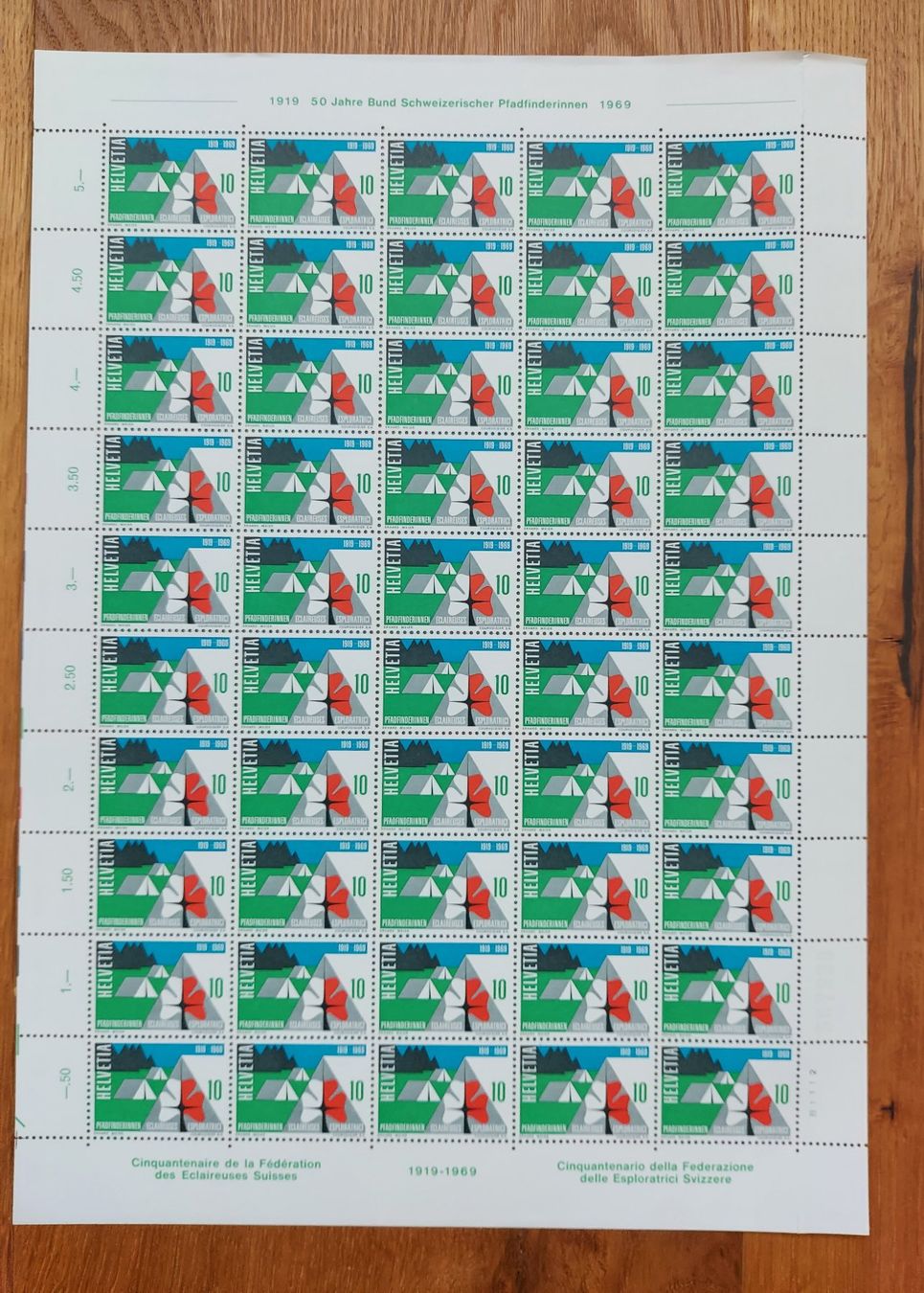 Tutti i francobolli: Postfrisch, gültige Schweizer Frankatur, Briefmarkenbogen – Nuovo e nell'imballaggio originale da Heiden venduto da ber_b77f