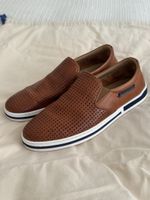 Galizio Torresi Herren Leder-Slipper, Braun
