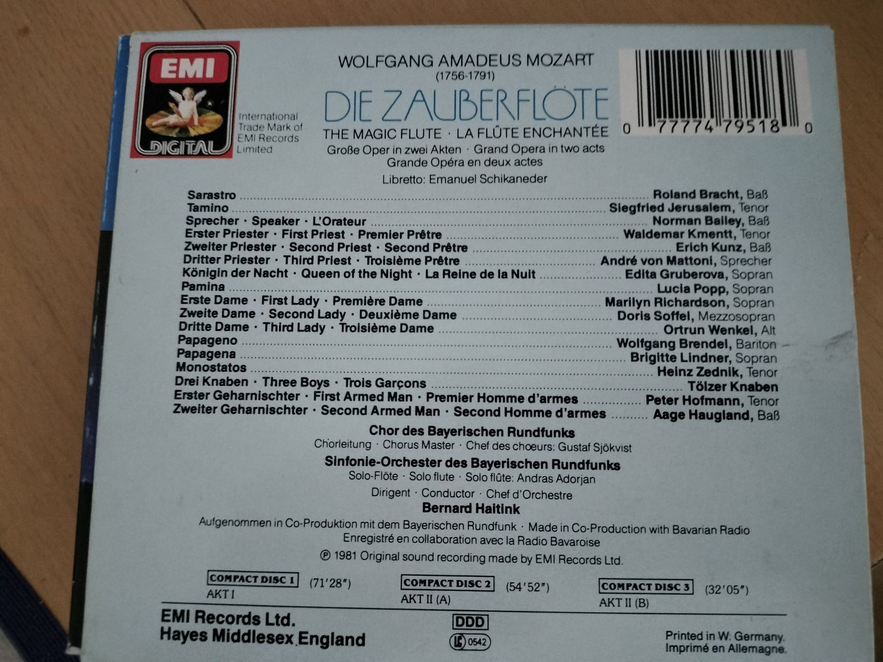 CD: CD. Dir zauberflöte – Usato da Heimberg venduto da Rockenrol 1