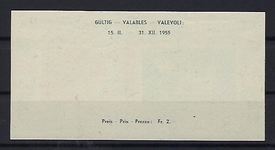 Tutti i francobolli: 1955 Lausanne Block **  14047 – Usato da Lunden venduto da Animus999 1