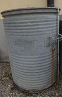 1 Robustes Fass, verzinkt für Wassersammeln 200L