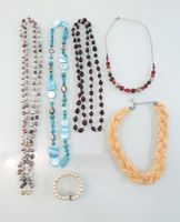 6er Set Damen Schmuck: 5x Halsketten und 1x Armband