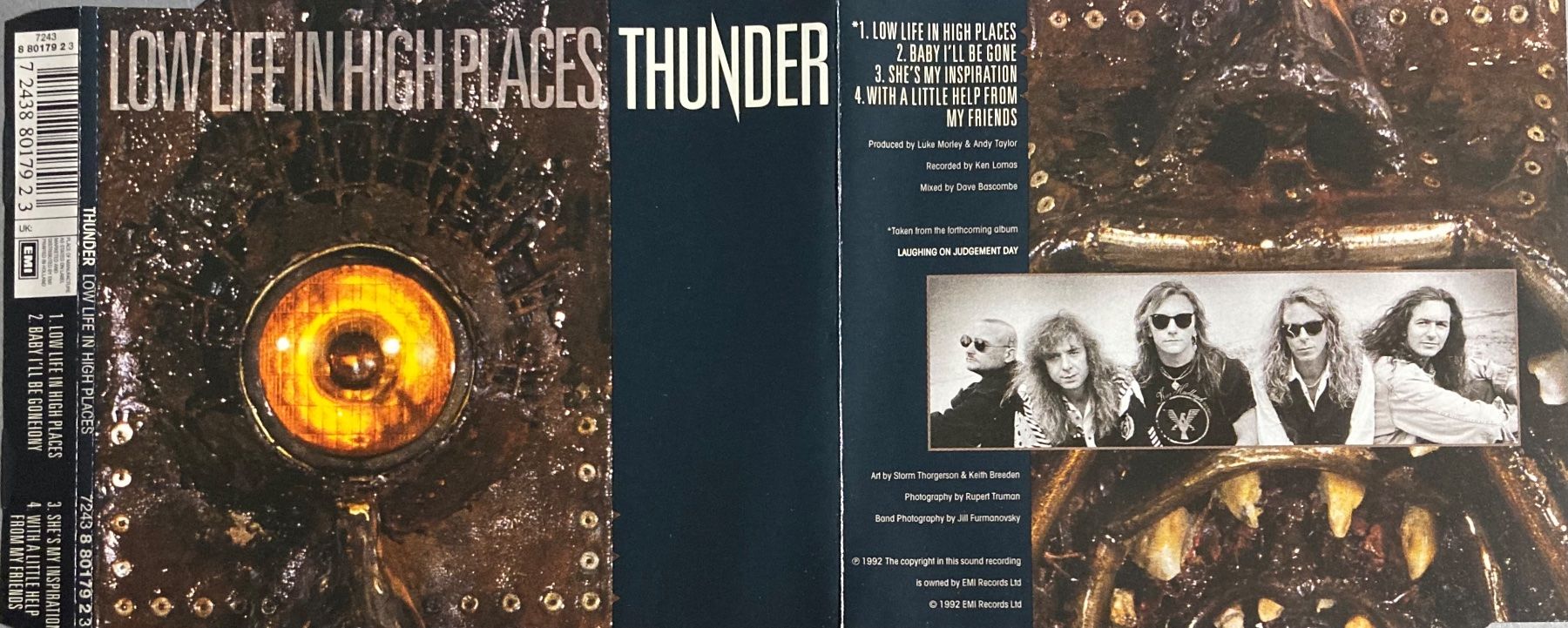 CDs: THUNDER - LOW LIFE IN HIGH PLACES – Gebraucht aus Poliez-Pittet von Newtown-Records