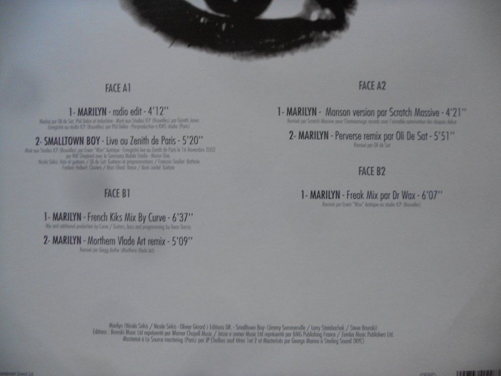 Schallplatten: INDOCHINE  -  MARILYN – Gebraucht aus Bex von Giorgiob 2