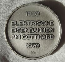 Gedenkmedaille Gotthardbahn 1920-1970