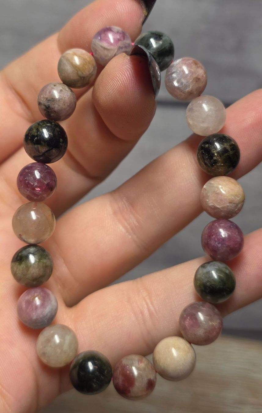 Minerali & Pietre curative: Regenbogen Turmalin Armband A 9.3mm – Nuovo e nell'imballaggio originale da Matzingen venduto da Shay_Crystalz 1