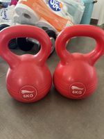 set of 6kg kettle bells