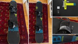 Burton Ripcord 158W Snowboard + Burton Freestyle Bindings