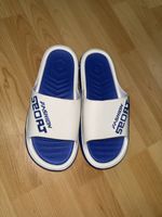 Badeschlappen Fashion Sport blau weiss Grösse 46 47