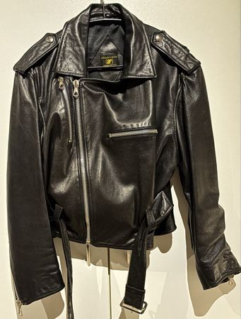 Vintage Leder Bikerjacke Bernabucci & Bertoni Gr.38