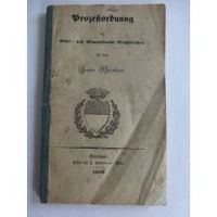 Solothurn,  Prozessordnung Kanton Solothurn 1840 Buch