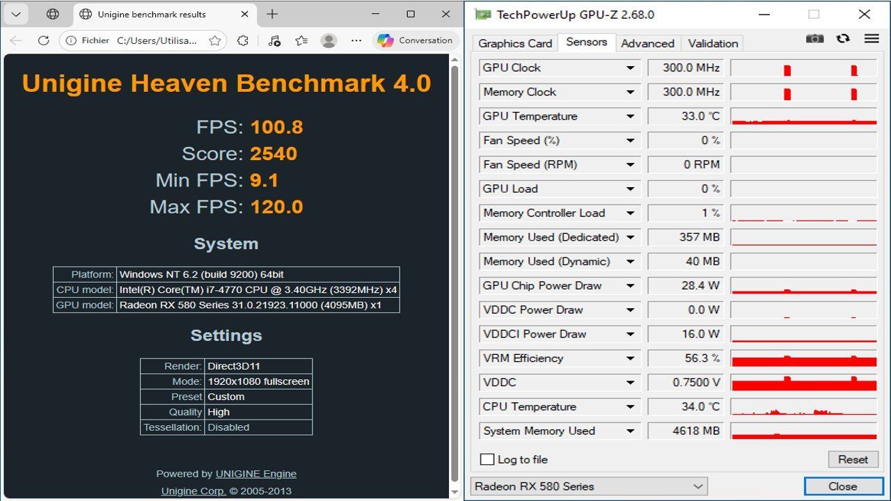 PCs: PC Gamer i7 / RX 580 – Puissance & fluidité – D'occasion à Les Collons par Laurent.13 5