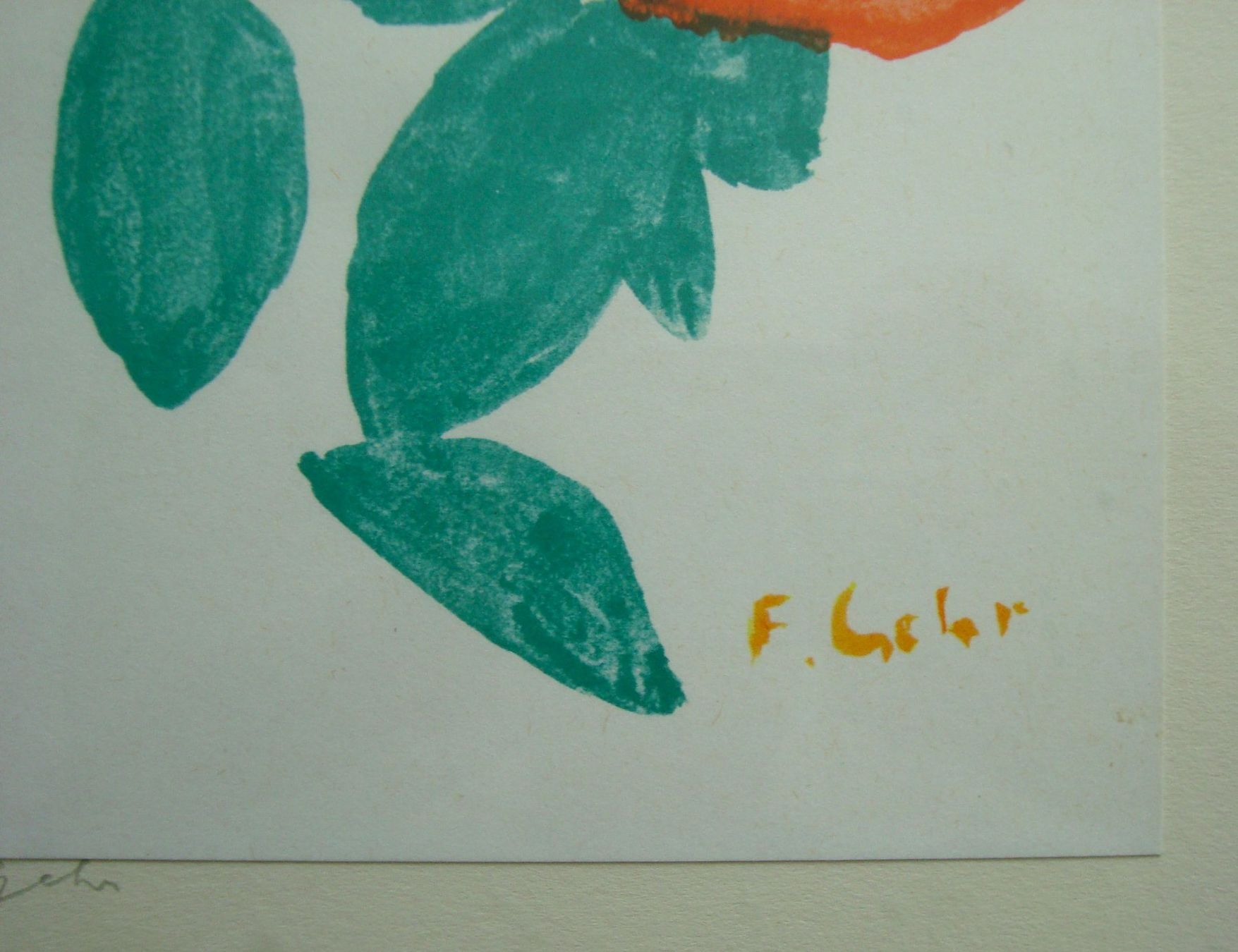 Grafica & Litografie: Ferdinand Gehr 1896 - 1996, Blumen, handsigniert – Usato da Oberdorf NW venduto da Lufao 4