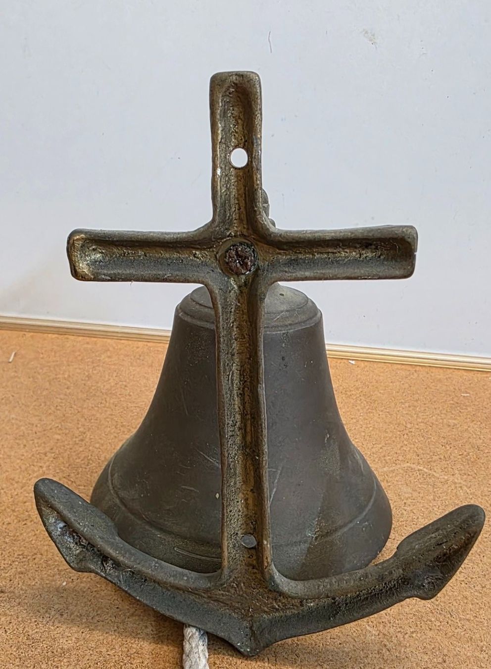 Campanacci mucche: Maritime Schiffsglocke ist aus Messing Glocke – Usato da Flums venduto da Flumsantik 3