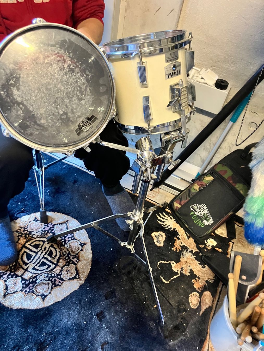 Strumenti musicali: Batterie acoustique bleue complète – Usato da Auvernier venduto da BelPheghor 4