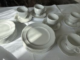 Kaffeeservice sechs kleine Dessertteller sechs grosse Desser