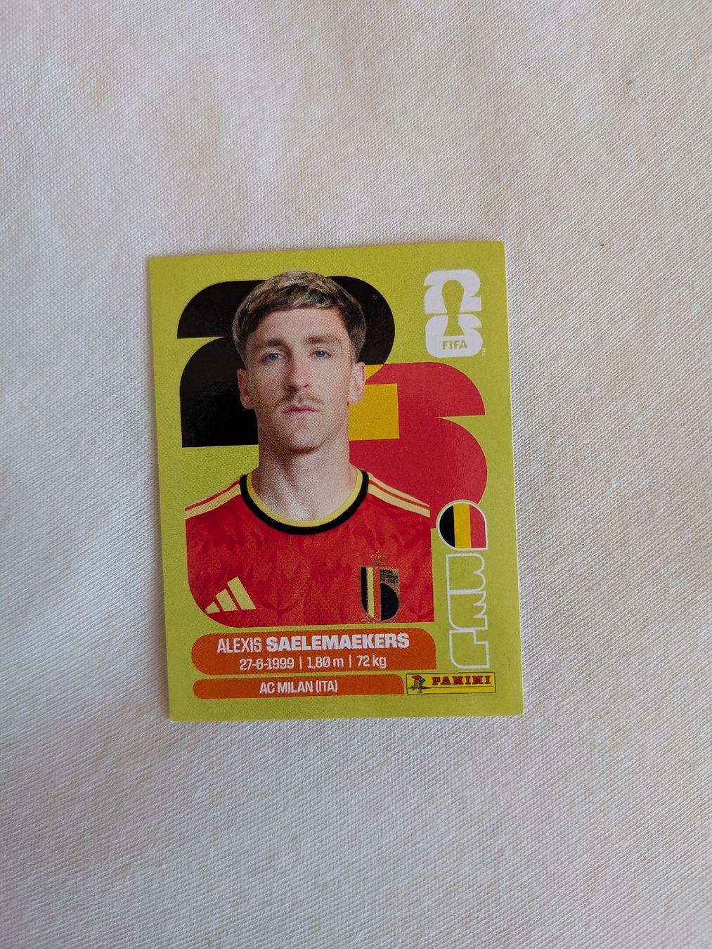 Panini Sammelbilder & Trading cards: Panini Bild BEL 12 – Neu (gemäss Beschreibung) aus Eschenbach SG von SanFranciscoCalifornia