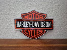 Emailschild Harley Davidson Logo Emaille Schild Reklame Deko