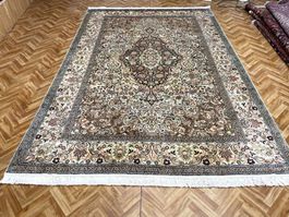 Seidenteppich XL 310*215cm handg.frisch prof.gewaschen TOP