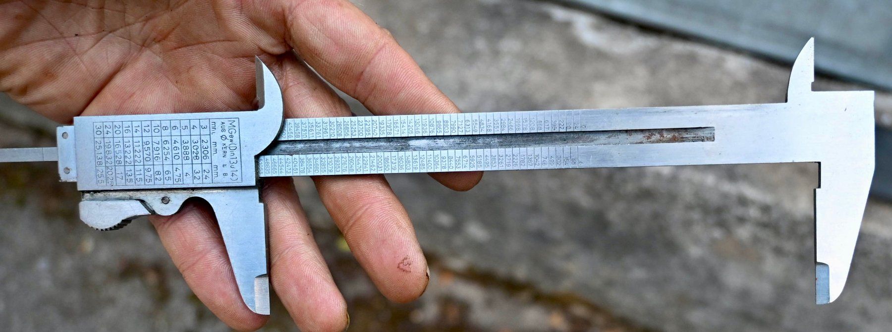 Messen: alter Rechen-Messschieber HELU mit Verpackung – Gebraucht aus Pfaffhausen von mono_rec 6