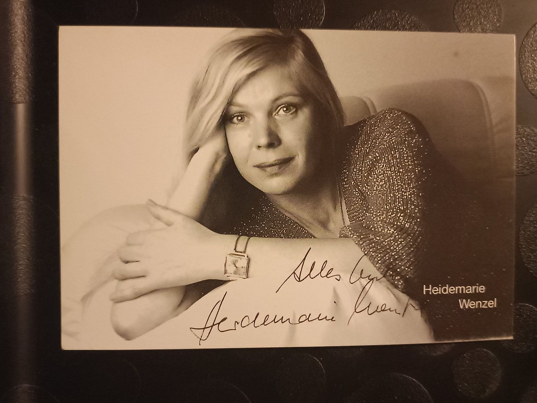 Autografi: Heidemarie Wenzel - handsigniert – Usato da Menziken venduto da Artographs
