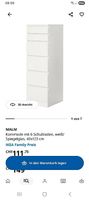 Malm kommode hoch mit 6 schubladen