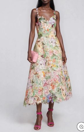 Flaithri Spaghetti Floral Midi Dress – NEU