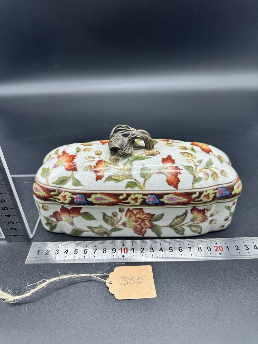 Barattoli: Vintage Large Porcelain Box – Usato da Villmergen venduto da JacRon 3