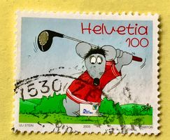 Nr.1159 Maus beim Golfspielen Sondermarken GESTEMPELT 2005