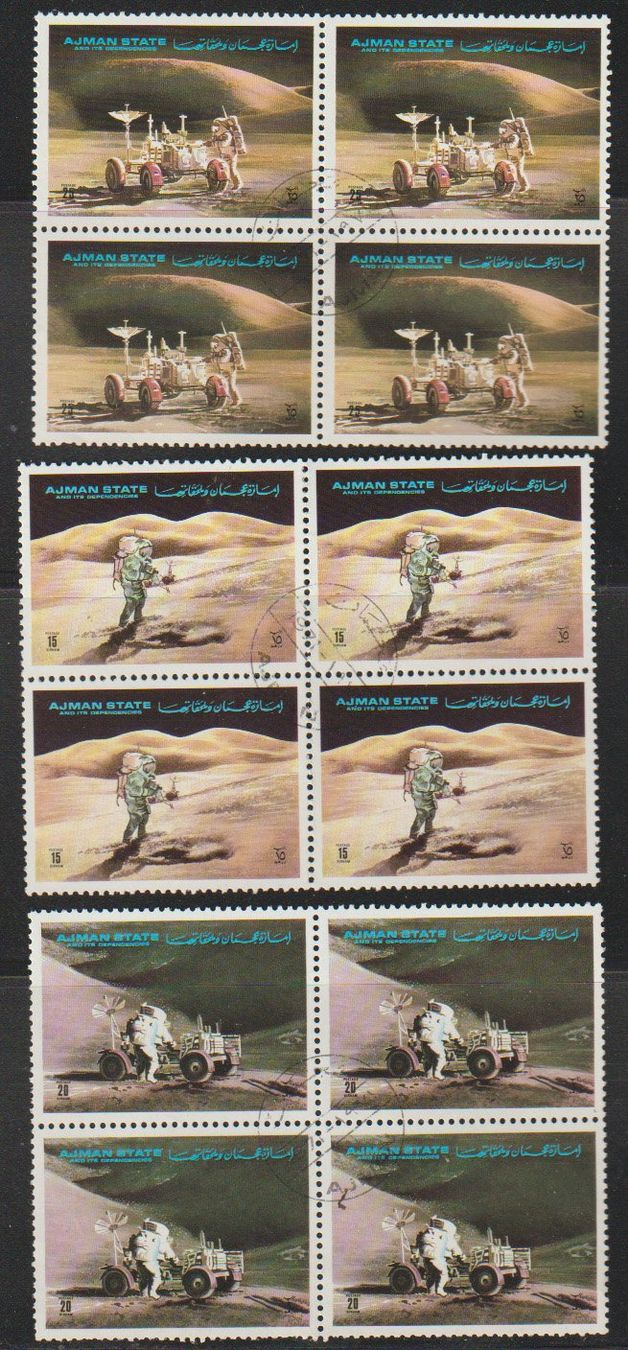 Alle Briefmarken: Apollo 1970 Ajman et Fujairah – Gebraucht aus Crans-Montana von kira56 1
