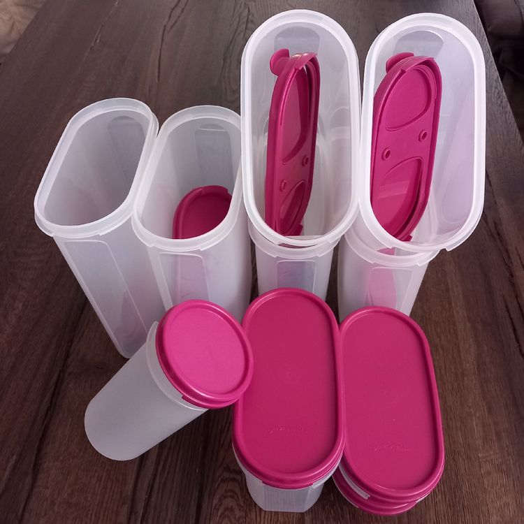 Tupperware Vorratsdosen Set pink verschiedene Grössen (Neu (gemäss ...
