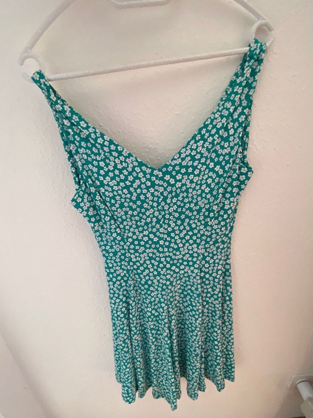 Kleider: Robe patineuse vert turquoise avec motif – Gebraucht aus Veyrier von Leilazizou 2