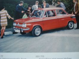 Autoprospekt NSU TT von 1968  !!