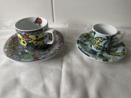 1 Bopeal Espresso-Tasse und 1 Kaffee-Tasse mit Märchenmotive