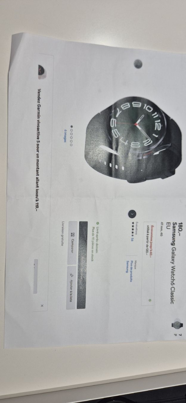Samsung Smartwatch: samsung watch – Neuf (Voir description) à Berlens par ETE68 2