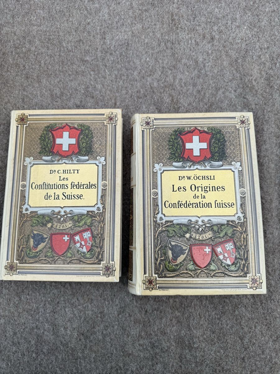 Libri: Les Origines / Constitutions Confédération Suisse 1891 – Usato da Fribourg venduto da Ardoffel