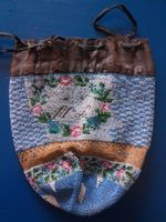 Antike Perlen Handtasche Perlenbeutel Perlentasche gefüttert