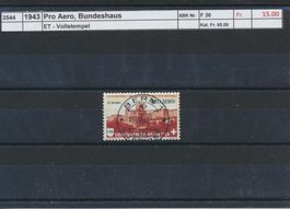 1943 Pro Aero "Bundeshaus", ET - Vollstempel